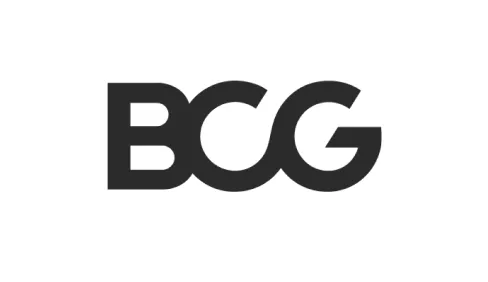 "BCG logo — Boston Consulting Group, strategy client of The Charles Group"