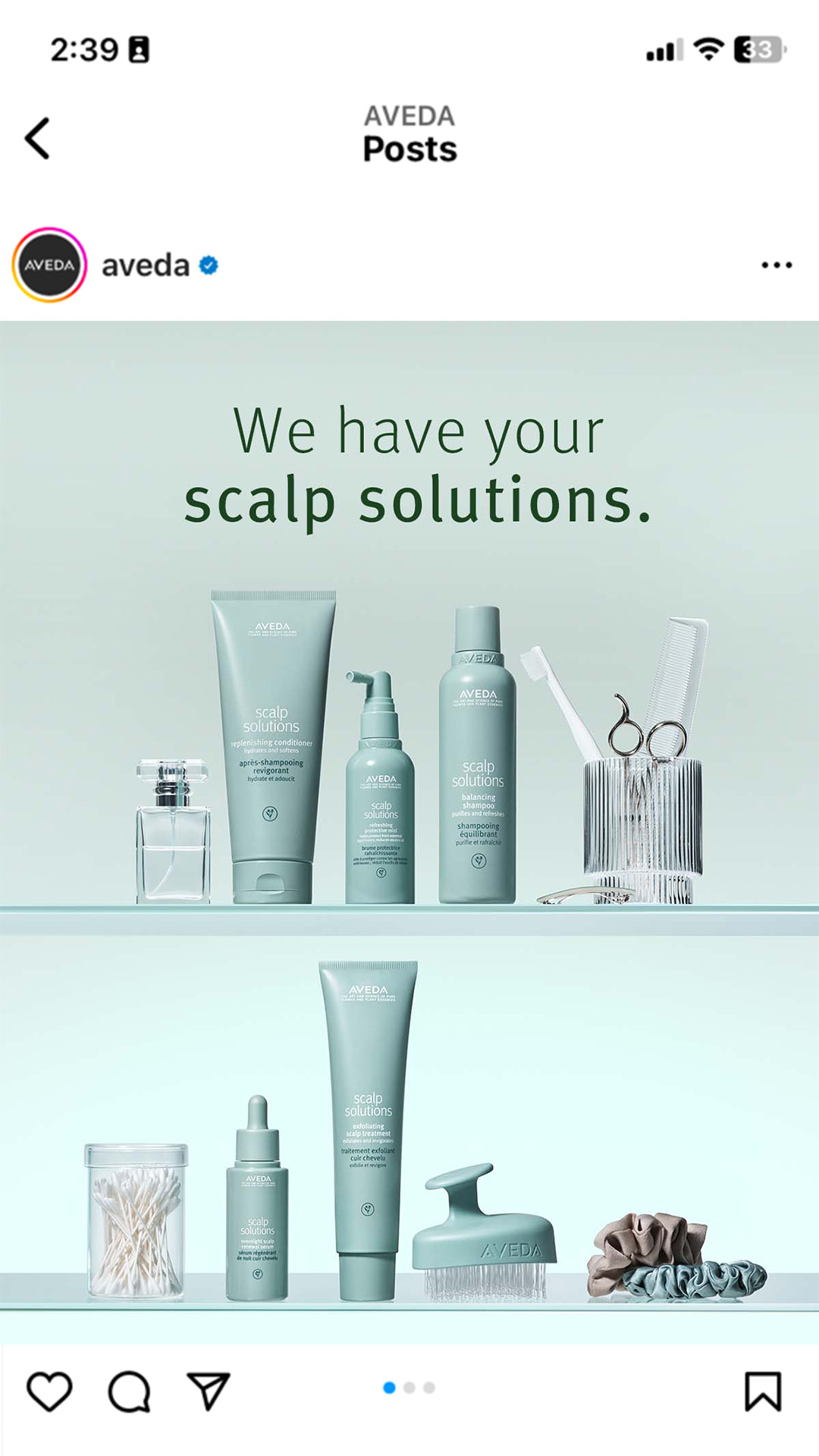 Aveda Scalp Solutions region-specific campaign content produced by The Charles Group for global prestige haircare launch