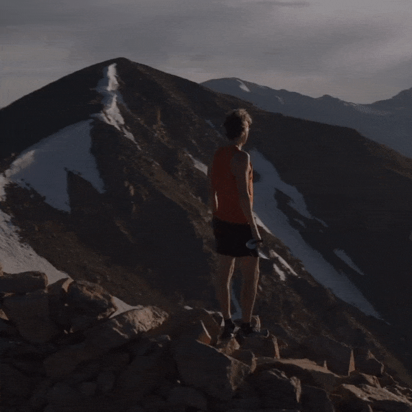 Birkenstock recovery campaign social ad featuring ultramarathoner Arden Young
