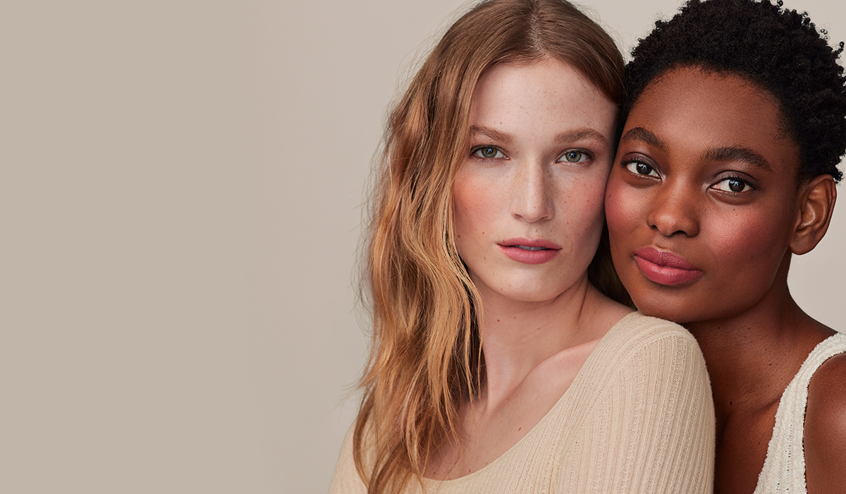 Kjaer Weis Cream Blush Duo product hero shot, art directed by The Charles Group for organic beauty brand launch