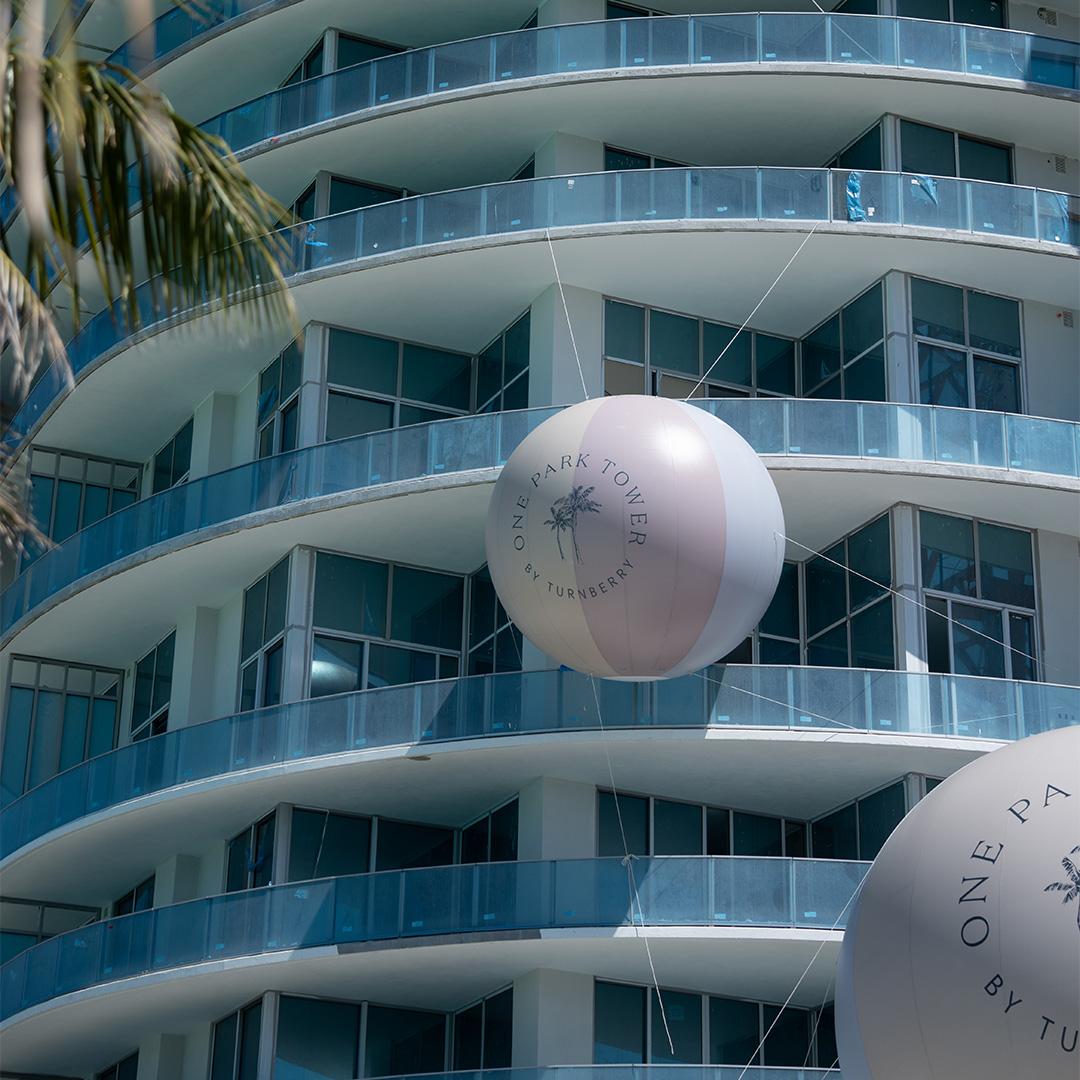 Viral real estate marketing installation for One Park Tower luxury Miami residences