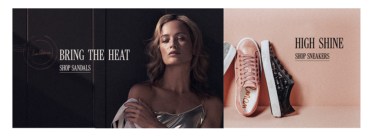 Sam Edelman SS18 digital campaign hub e-commerce design built by The Charles Group