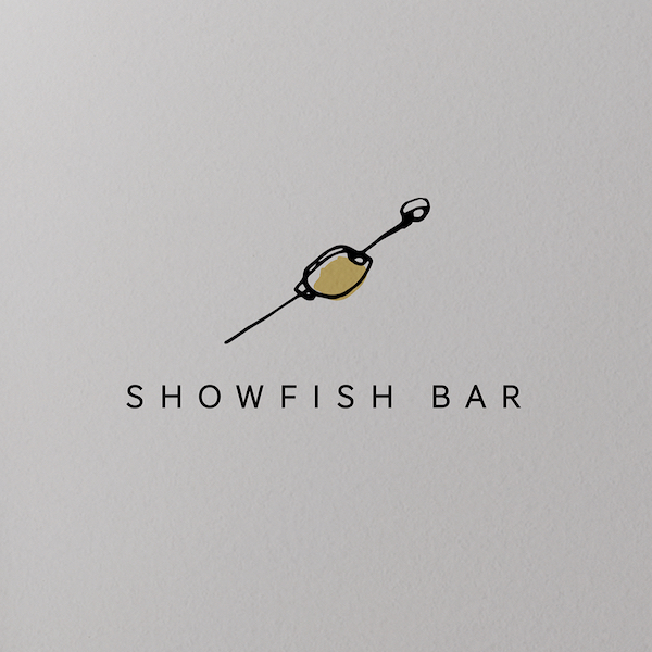The Anchor bar sub-brand logo lockup designed by The Charles Group for Showfish at Gurney's Montauk